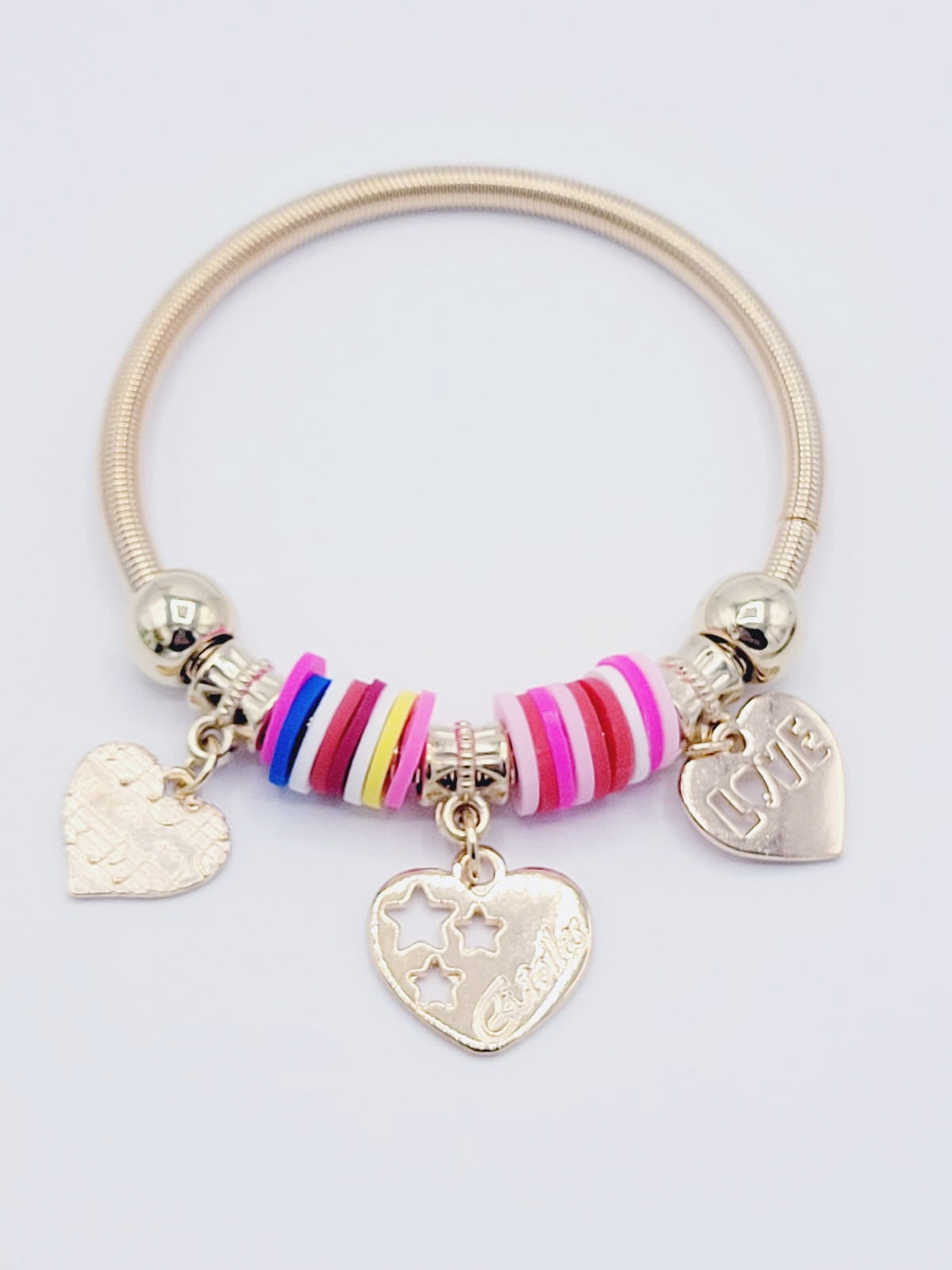 Heart Bangle Bracelets