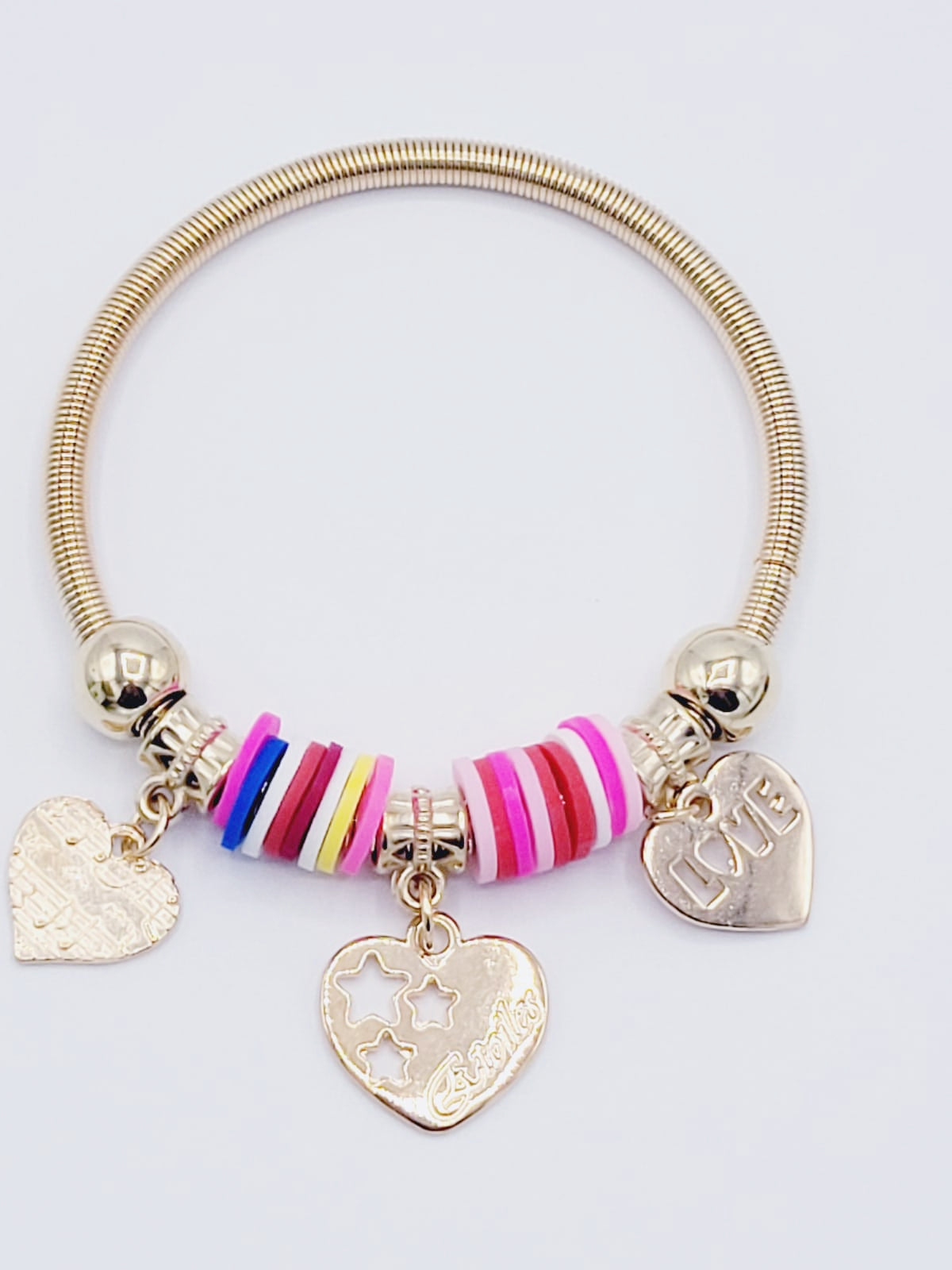 Heart Bangle Bracelets