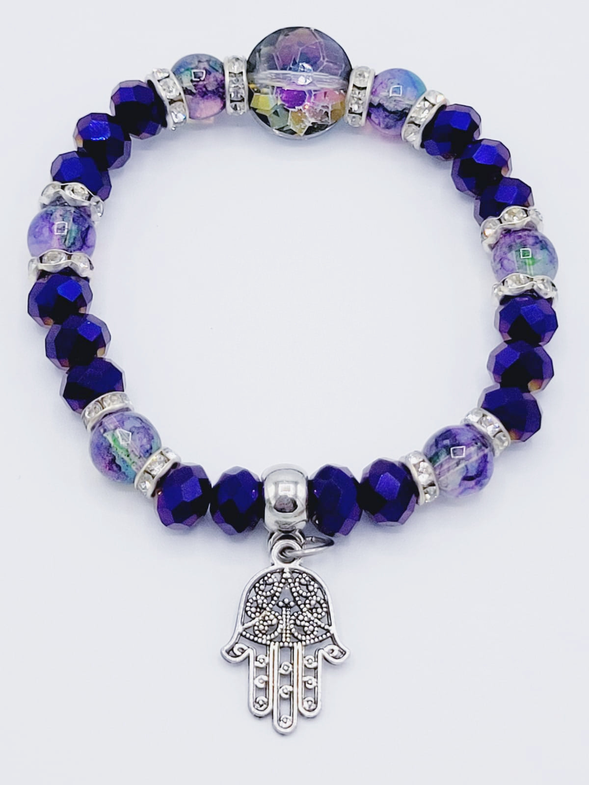 Purple Fatima's Hand Bracelet