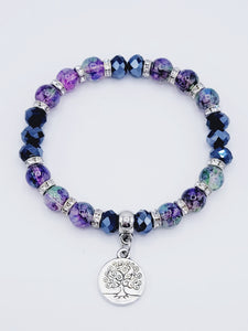 Purple Tree Of Life Bracelet