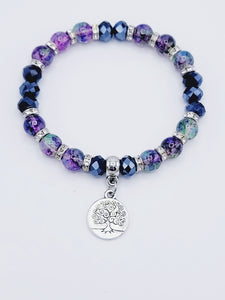 Purple Tree Of Life Bracelet