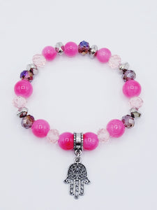 Fuchsia Fatima's Hand Bracelet