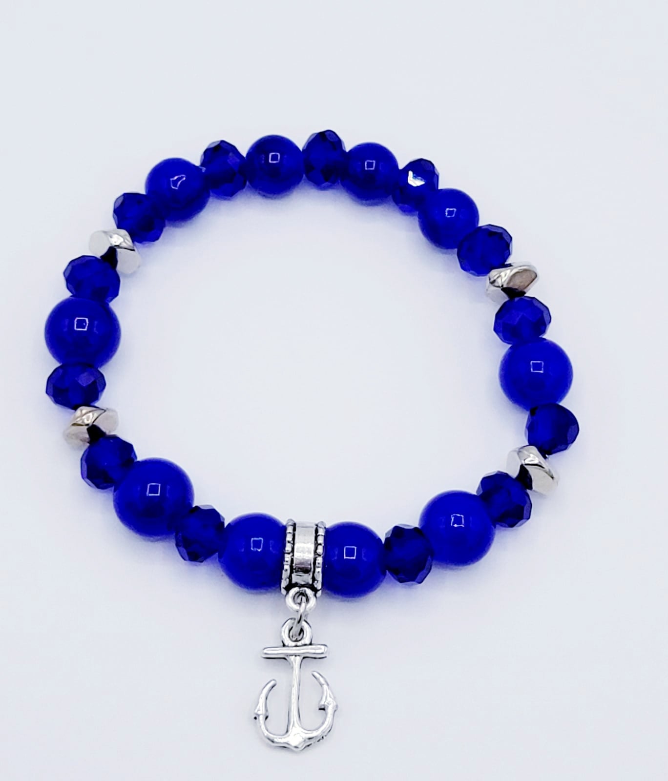 Sapphire Blue Anchor Bracelet