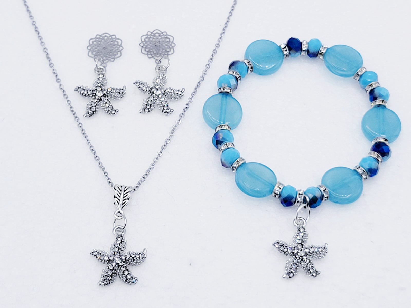 Aquamarine Starfish Set