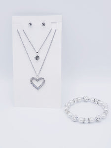 Silver Heart Set