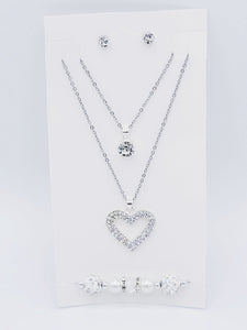 Silver Heart Set