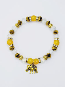 Yellow Elephant Bracelet