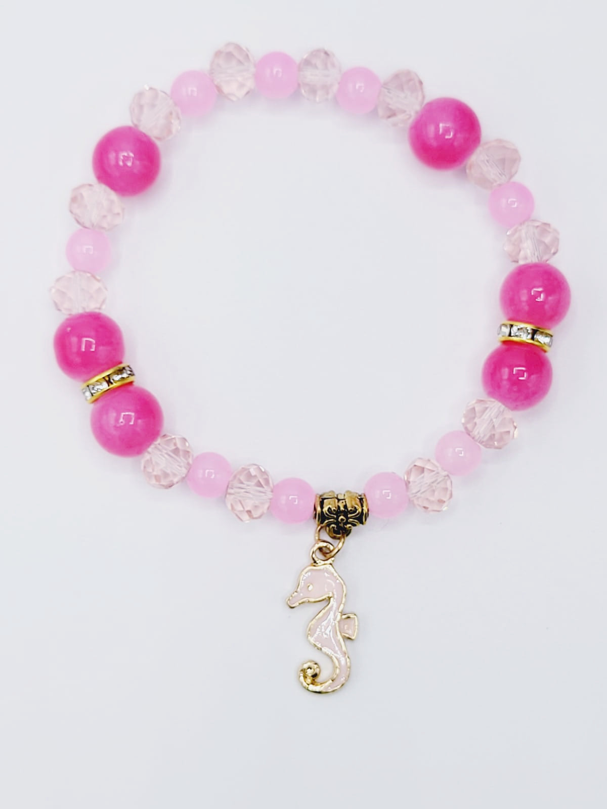 Pink Seahorse Bracelet