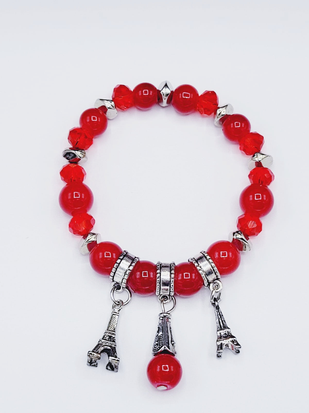 Red Eiffel Tower Bracelet