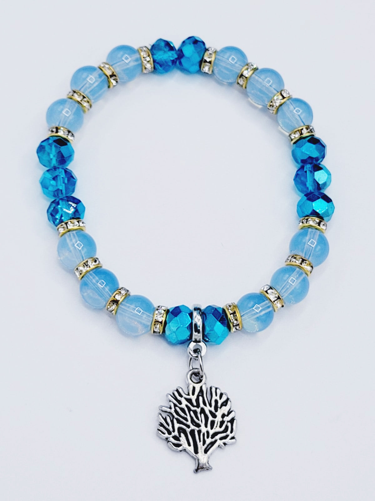 Aquamarine Coral Bracelet
