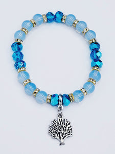 Aquamarine Coral Bracelet