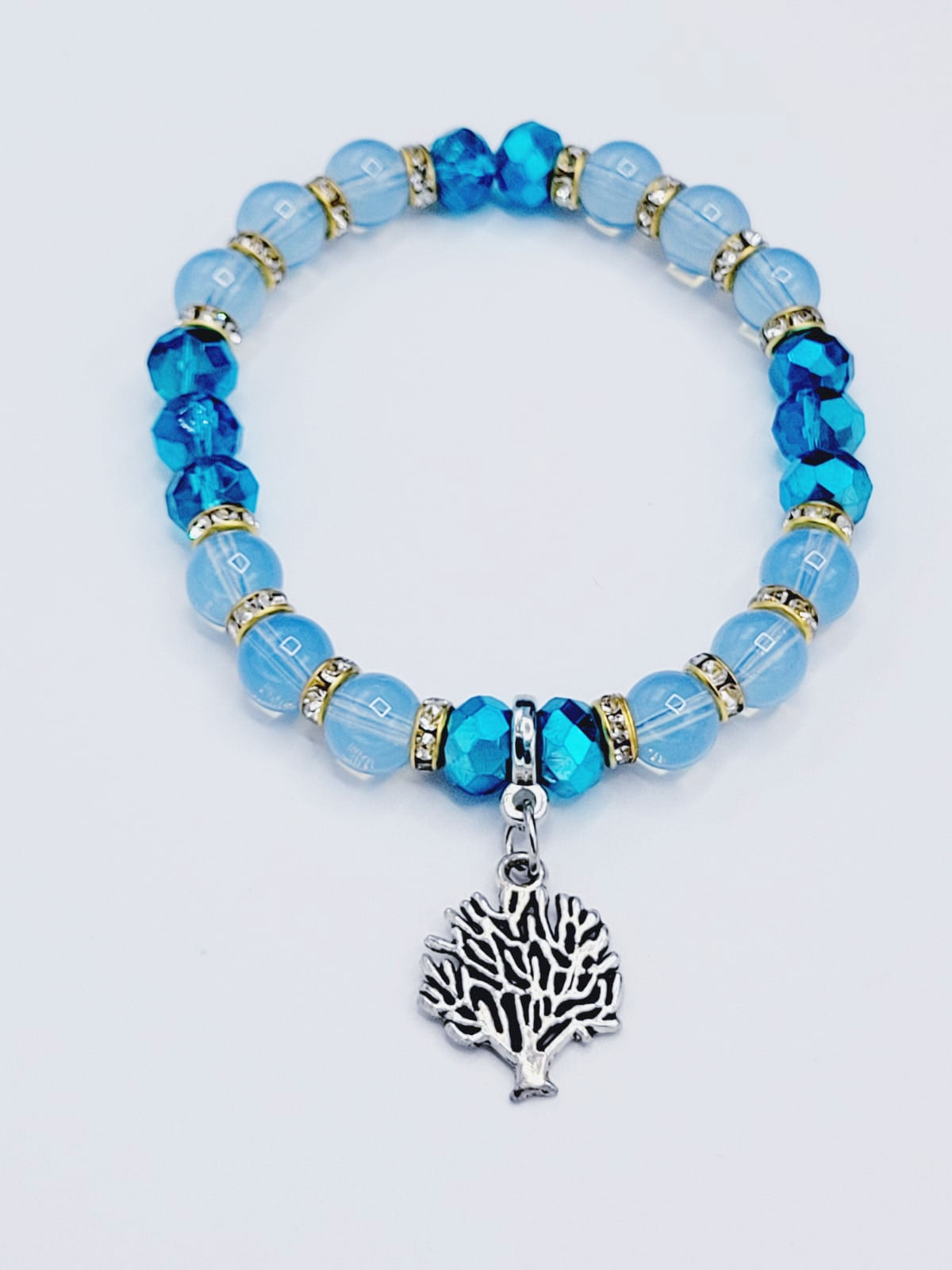 Aquamarine Coral Bracelet