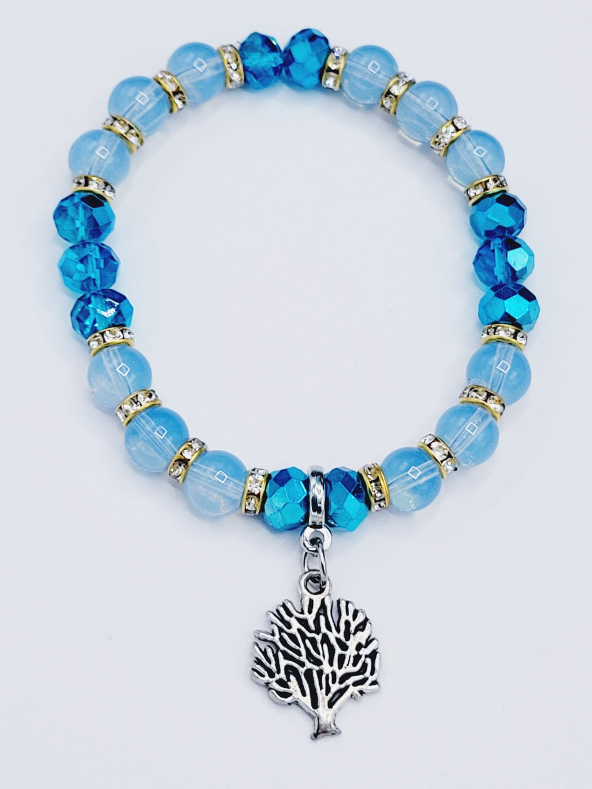 Aquamarine Coral Bracelet