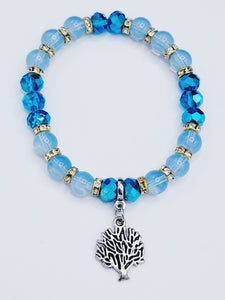 Aquamarine Coral Bracelet