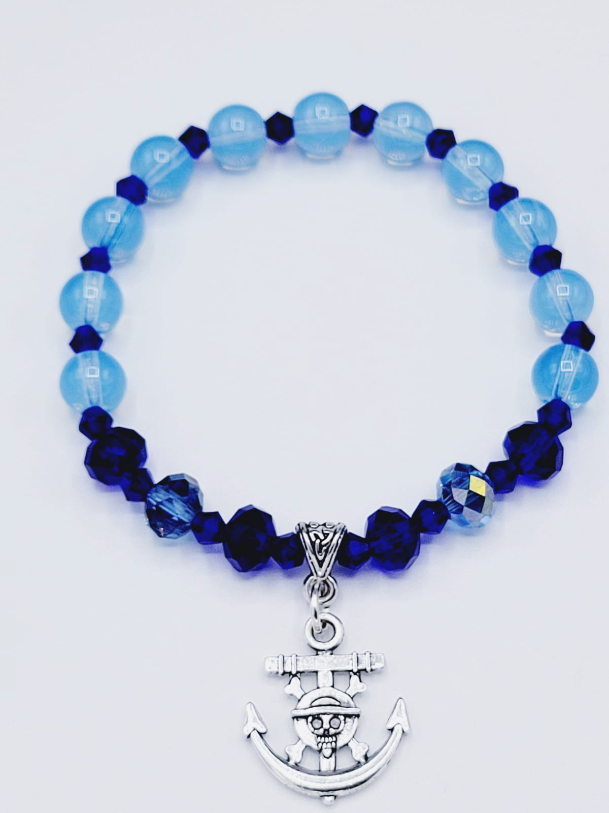 Sapphire Blue Anchor Bracelet