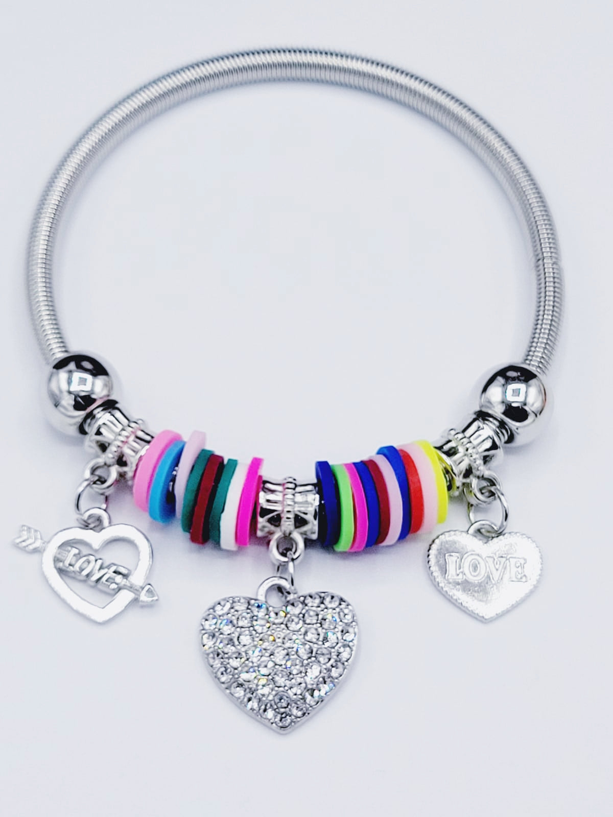 Heart Bangle Bracelets