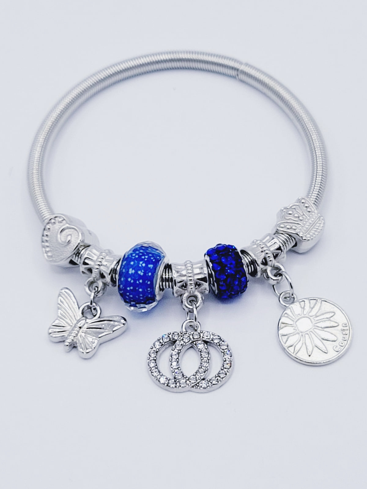 Sapphire Blue Bangle Bracelet