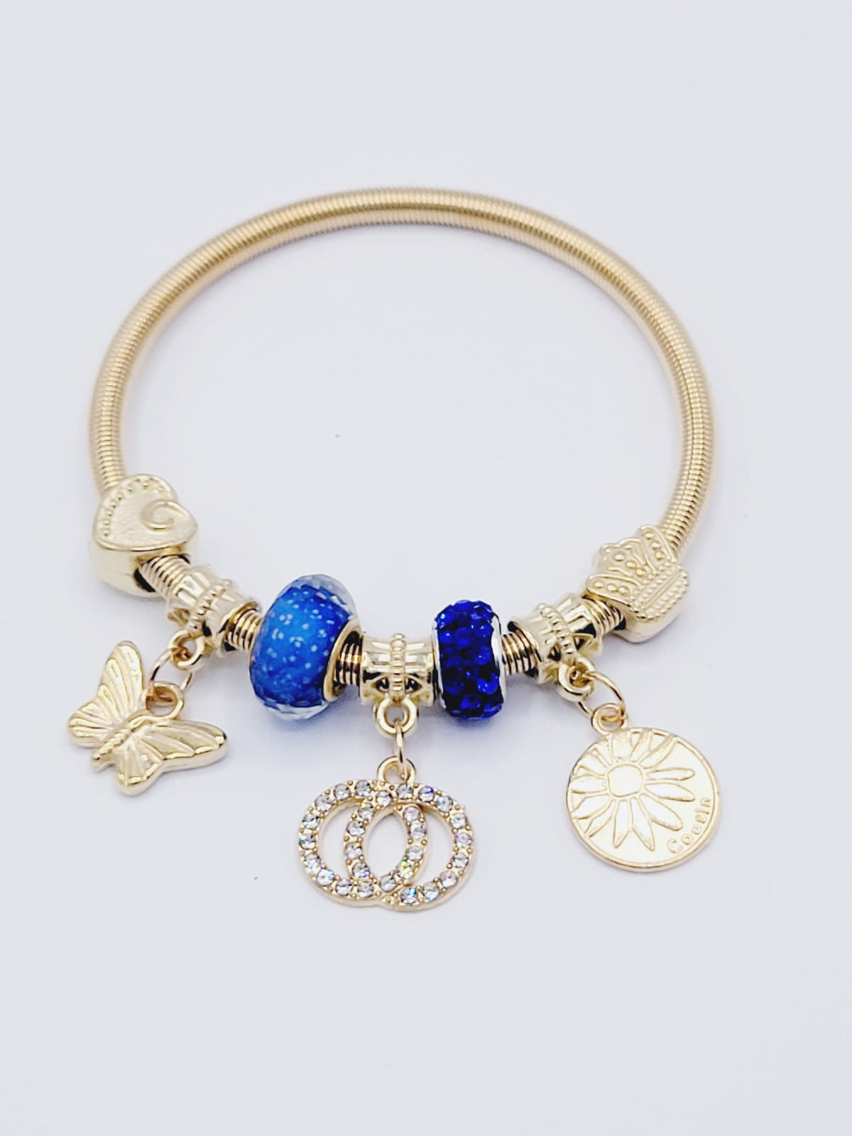 Sapphire Blue Bangle Bracelet