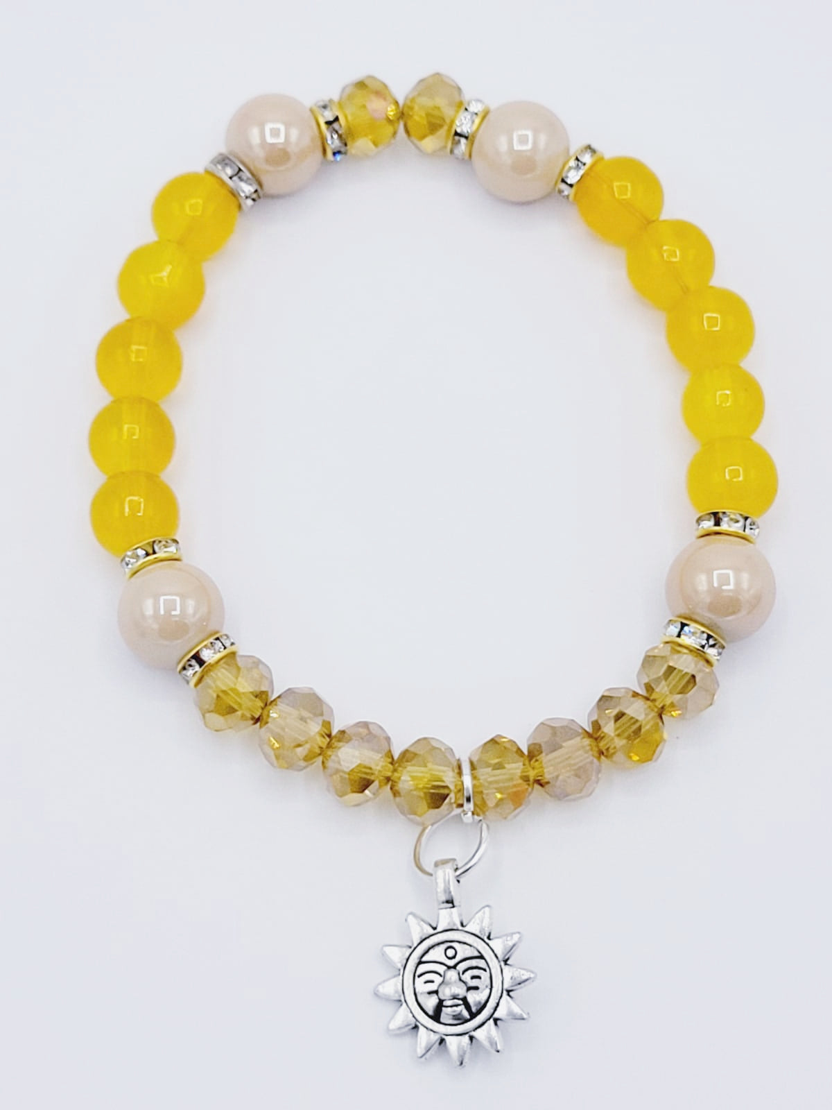 Yellow And Amber Sun Bracelet
