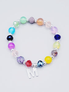 Multicolor Letter M Bracelet