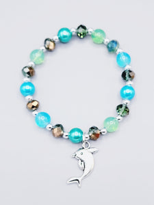 Mint Green Dolphin Bracelet