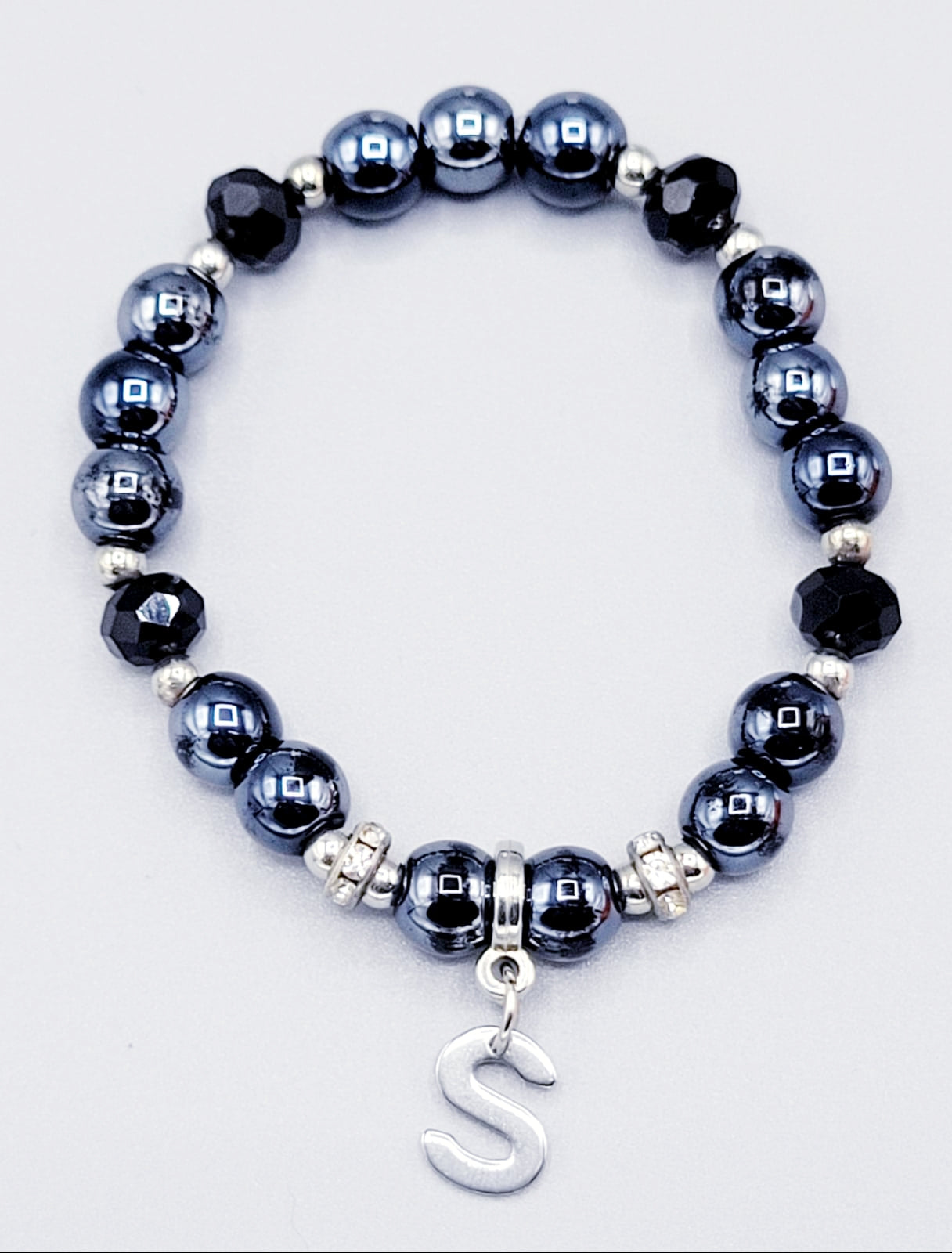 Black Letter S Bracelet