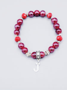 Red Letter J Bracelet