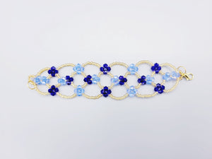 Sapphire Blue And Light Blue Bracelets (Swarovski)