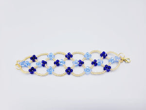 Sapphire Blue And Light Blue Bracelets (Swarovski)