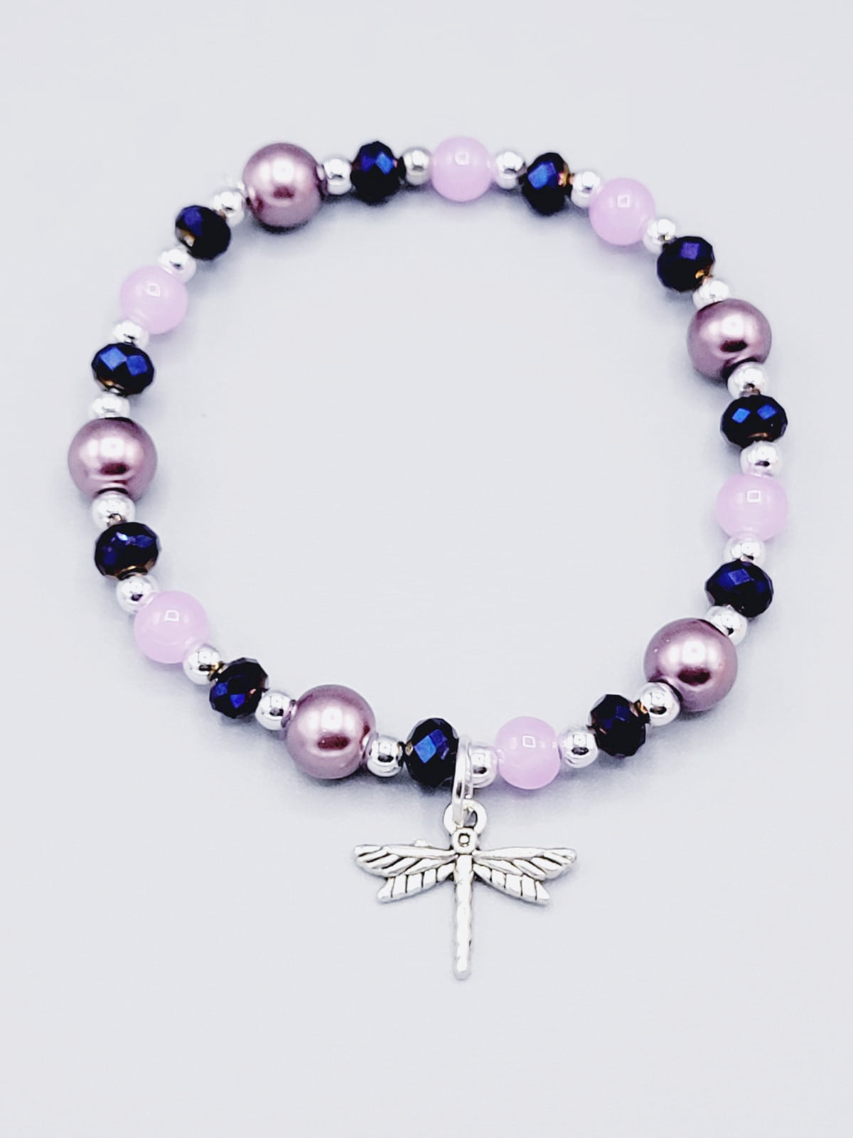 Purple Dragonfly Bracelet