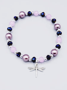 Purple Dragonfly Bracelet