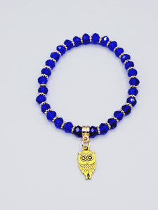 Sapphire Blue Owl Bracelet