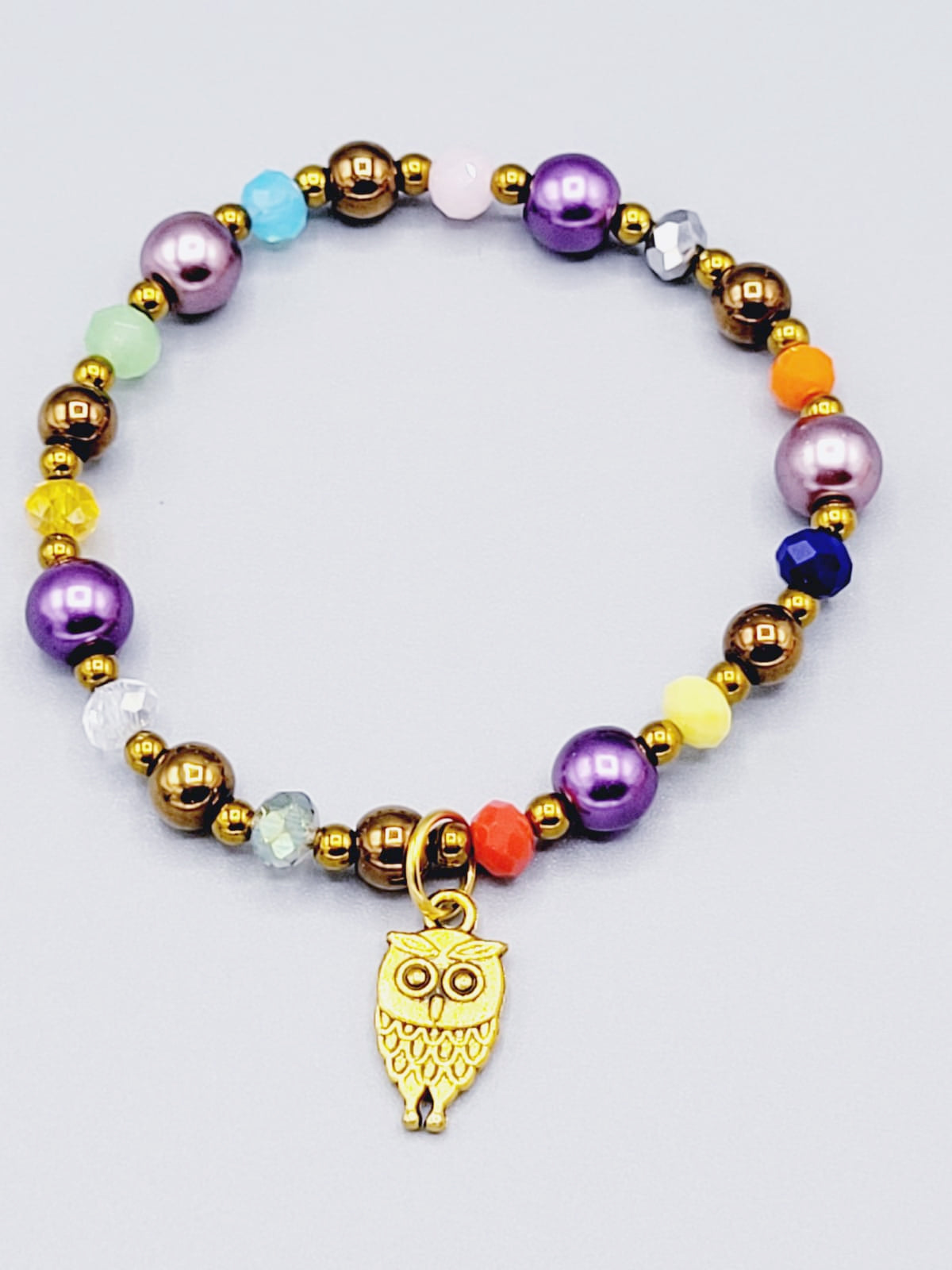Multicolor Owl Bracelet