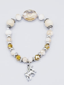 Cream Unicorn Bracelet