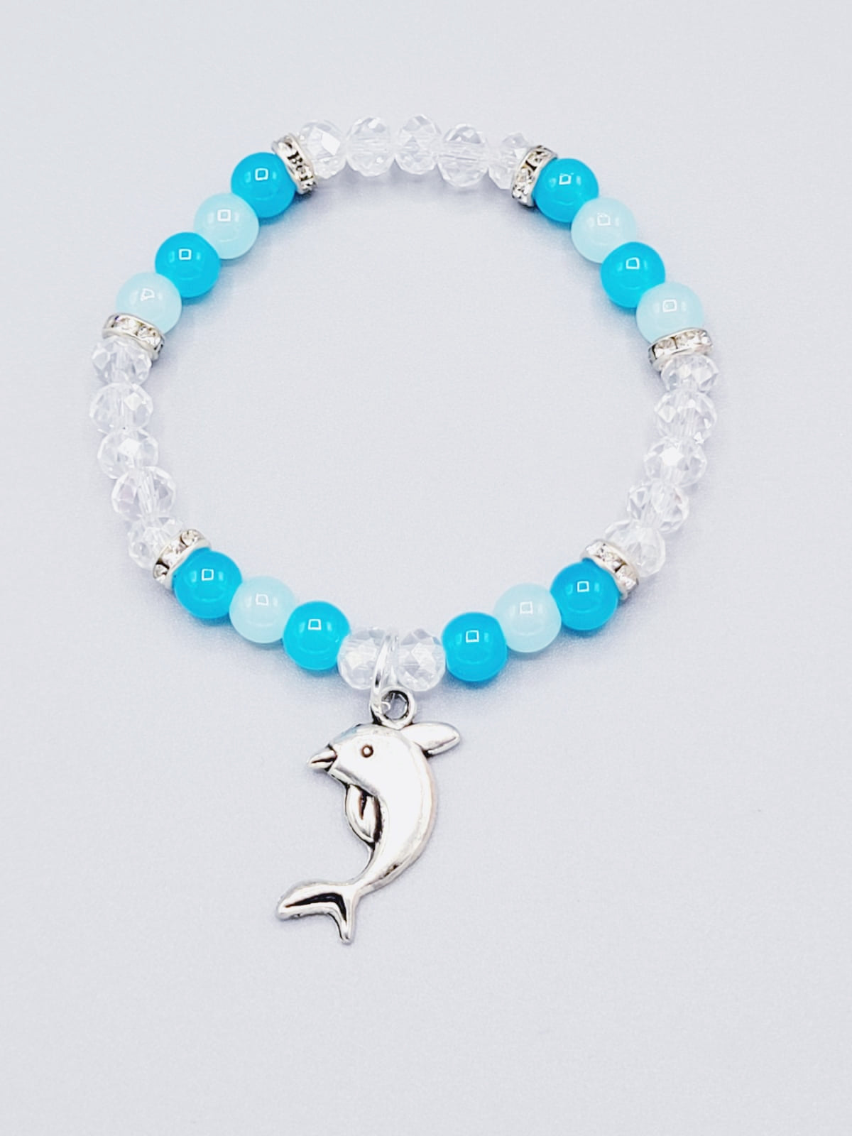Aquamarine Dolphin Bracelet