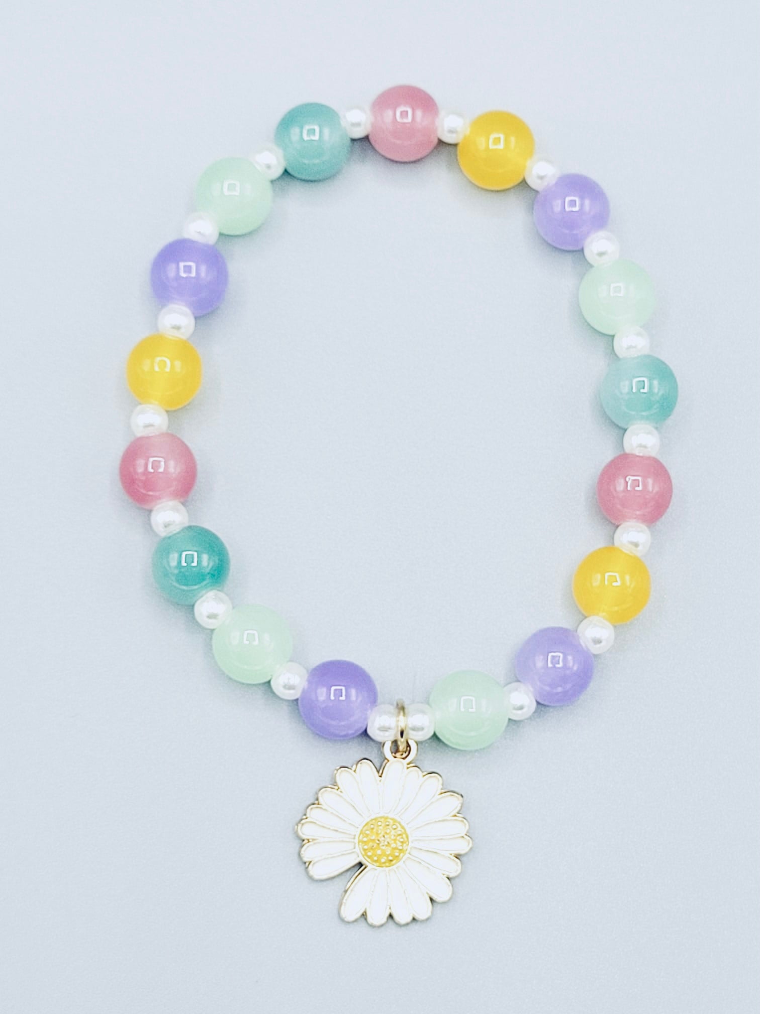 Multicolor Daisy Flower Bracelet