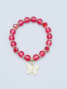 Red Butterfly Bracelet