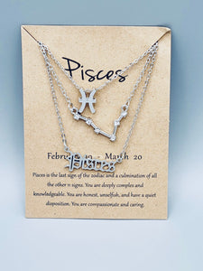 Pisces Zodiac Sign Necklaces