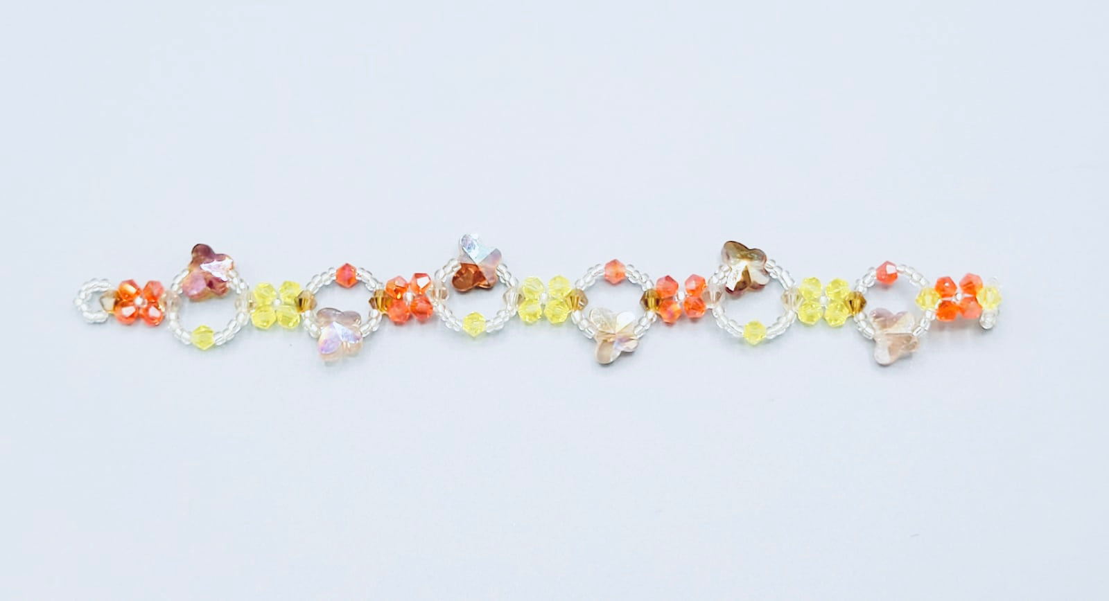 Orange And Yellow Butterfly Bracelet