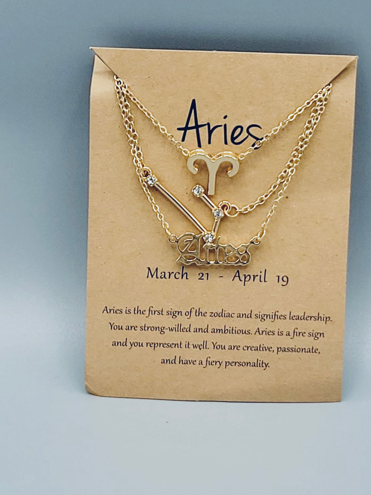 Aries Zodiac Sign Necklaces