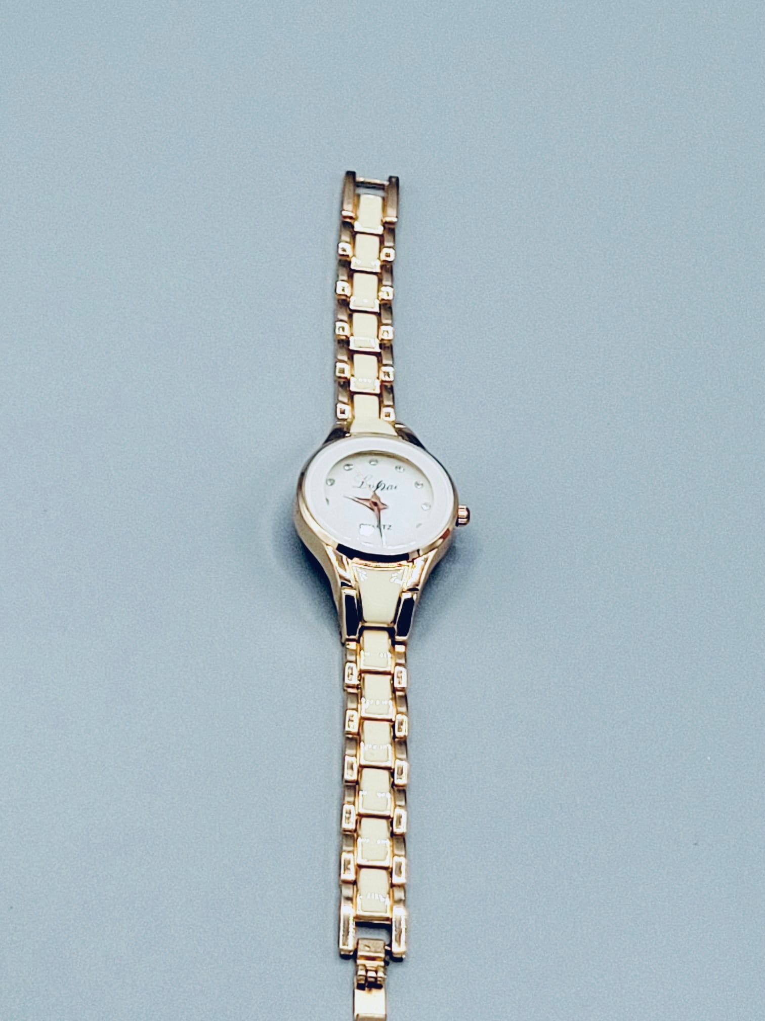 Gold Circle-Shaped Watch