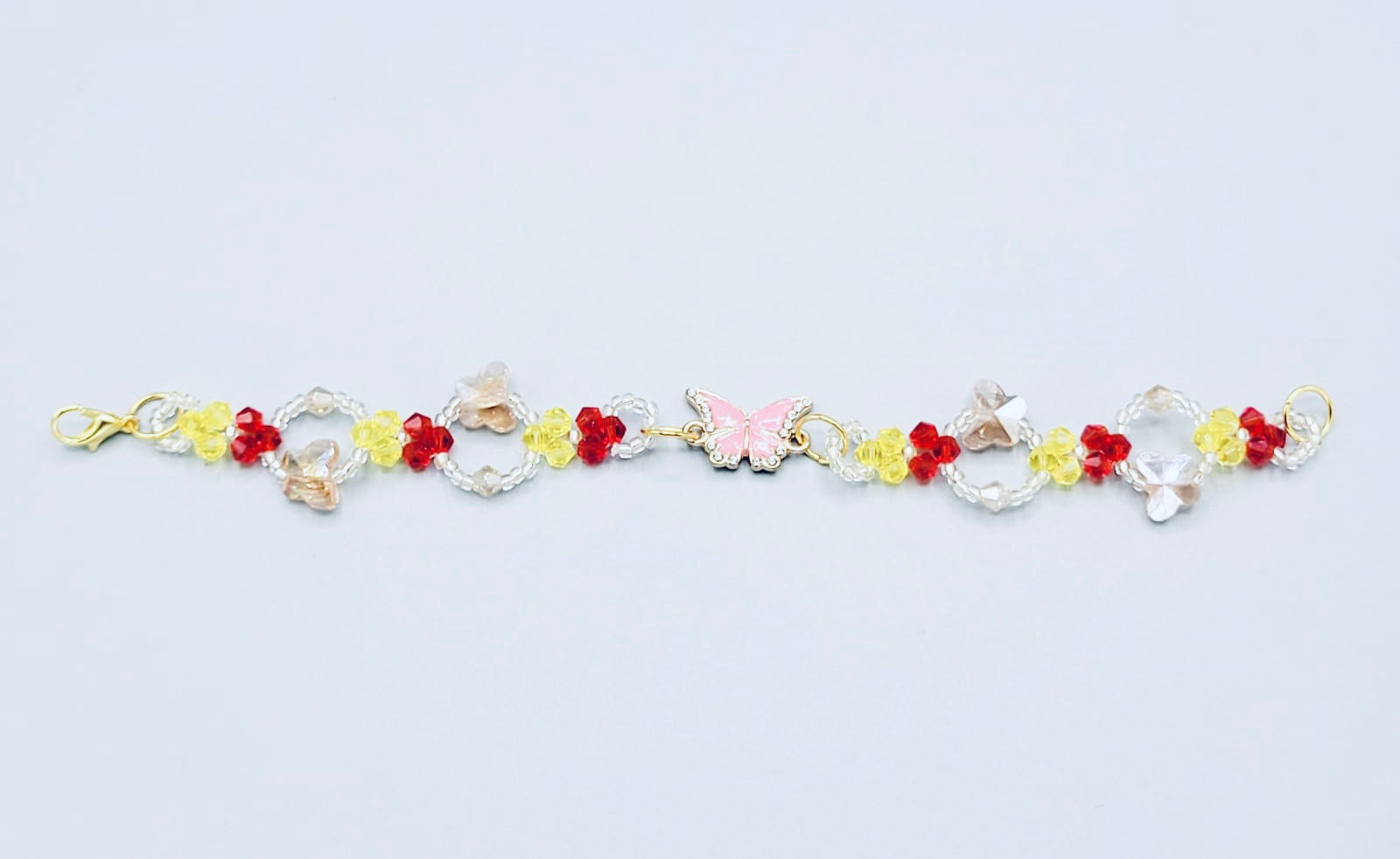 Red And Yellow Butterfly Bracelet