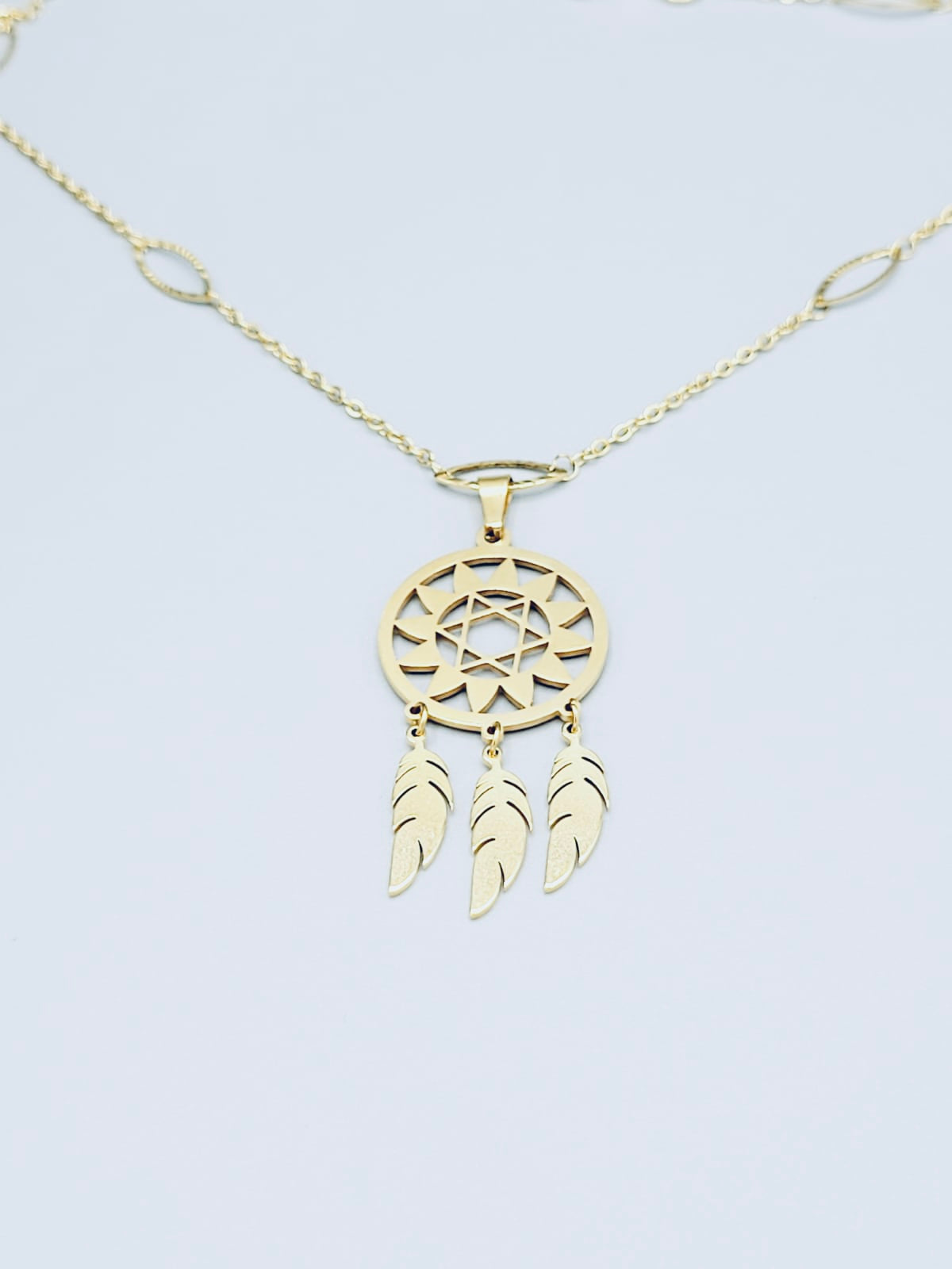 Gold Dreamcatcher Necklace