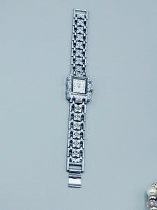 Silver Square-Shaped Watch