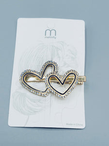 Gold Heart Hair Clip