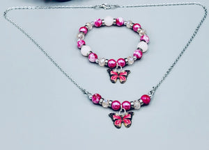 Fuchsia Butterfly Set