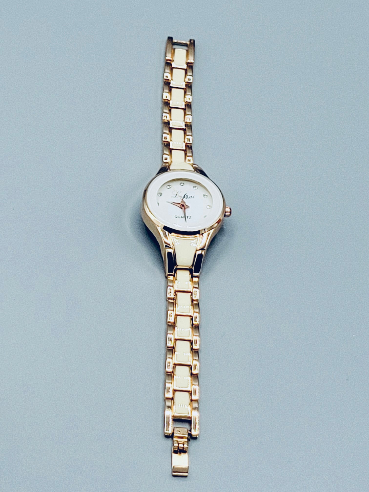 Gold Circle-Shaped Watch