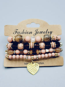 Brown Heart Bracelets