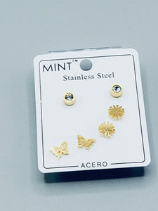 Gold Butterfly Earrings