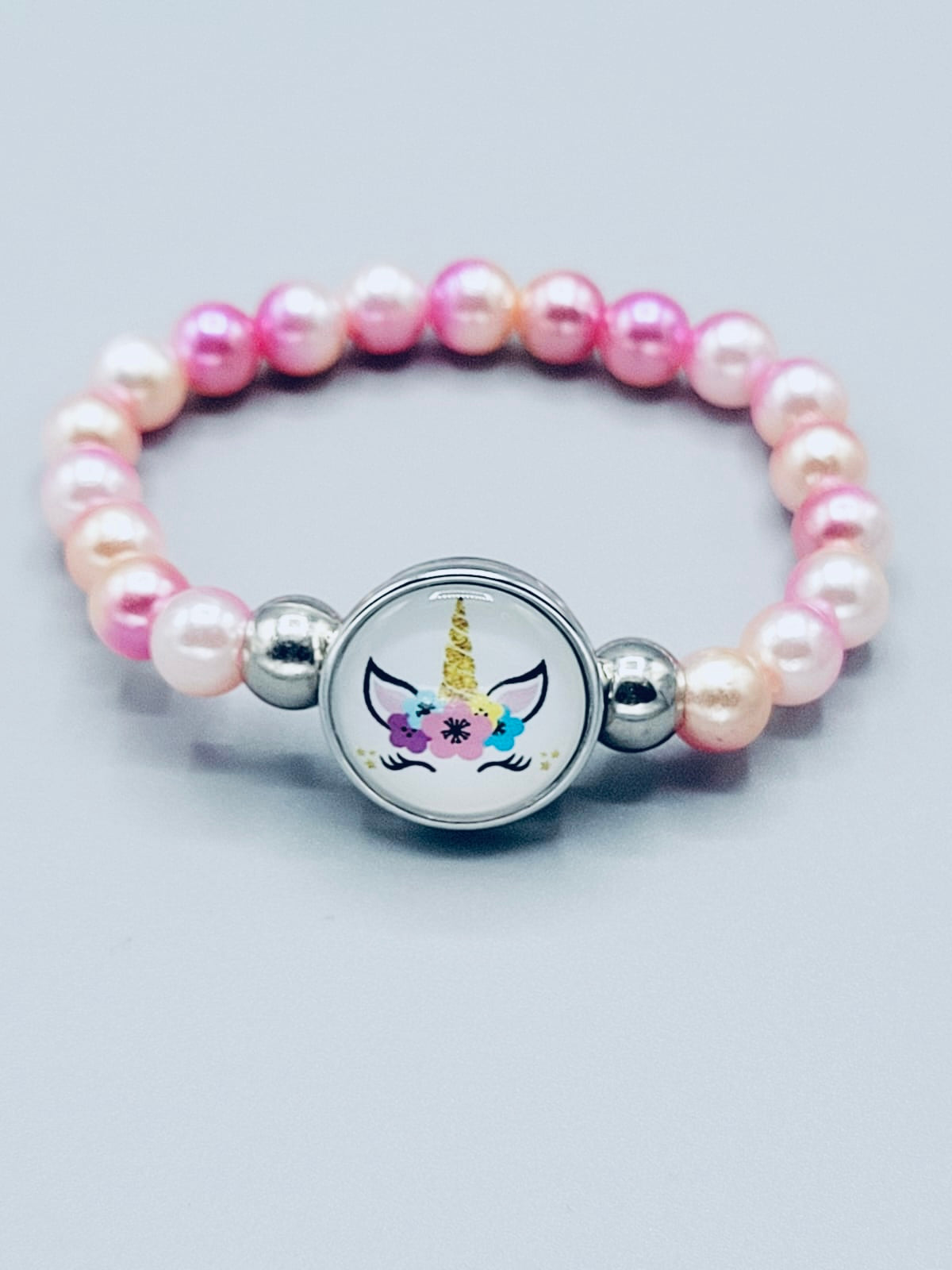 Pink And Orange Unicorn Bracelet